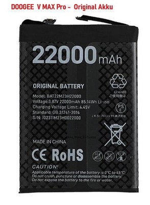 DOOGEE V MAX Pro  Akku -  22000mAh - BAT22M23H22000 -  Original - DHL Versand