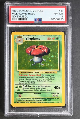 Vileplume (Unlimited) graded PSA 8 for sale on eBay