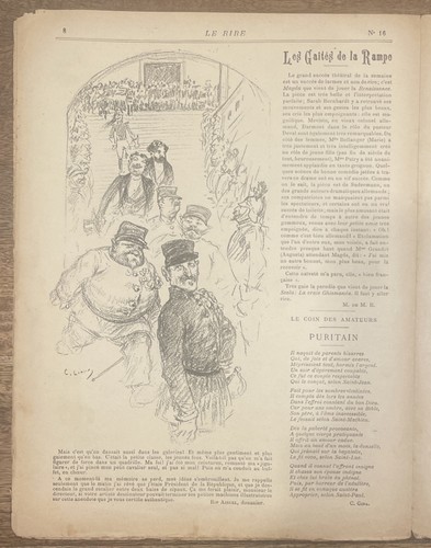 Le Rire Magazine - February 23, 1895 - Toulouse-Lautrec Rear Cover - Picture 3 of 9