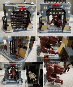 LEGO Star Wars 75005 Rancor Pit COMPLETE BUILD w/ Rancor Missing Minifigures