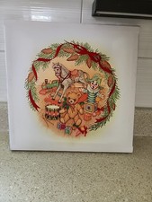 Christmas Embroidery Needlepoint Wall Art