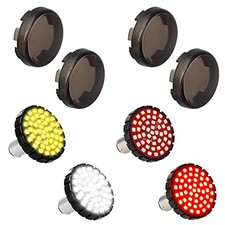 1157 Front Rear Turn Signals 2 inch Bullet Led Blinkers with Smoked Lens