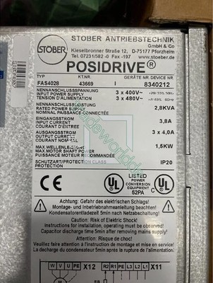 New 1PC STOBER Servo Drive FAS4028