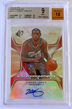 LeBron James 2008-09 SPX Endorsements  Autograph /23 Beckett 10 Auto