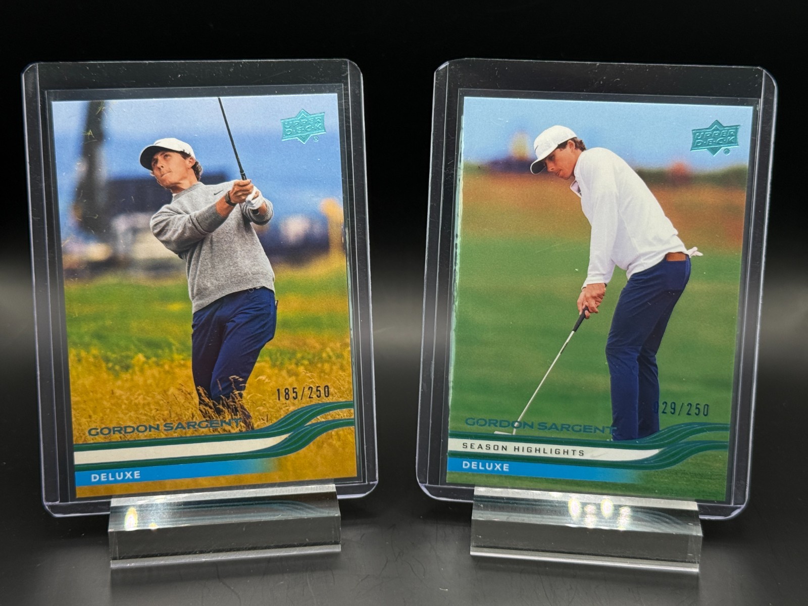 2026 Upper Deck Golf - Gordon Sargent Card Lot - Deluxe /250 #10 & #49