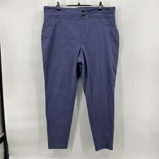 Terra  Sky Womens 1X 16W-18W Blue Pull On Stretch Jeggings Skinny Pants
