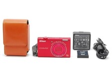 Nikon COOLPIX S6200 Red Digital Camera 16.0MP 10x Optical Zoom From JAPAN
