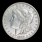 1884 Morgan Silver Dollar, XF+
