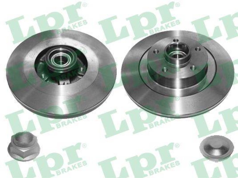 Disque de frein arrière avec roulement intégré pour Renault Laguna 3 phase 1
