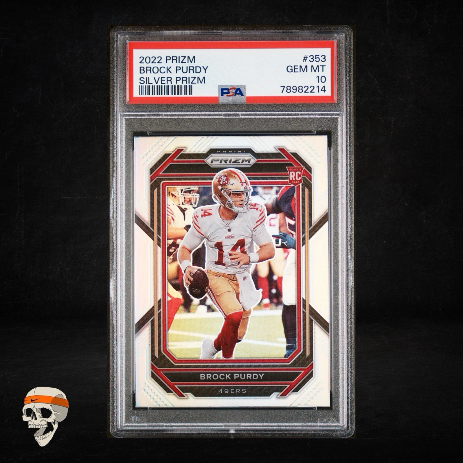 2022 Prizm Brock Purdy Silver Prizm RC #353 PSA 10 GEM MT