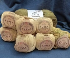 Fuuga Yarn 100 Wool Lot Of 9 And 1093 Yard Big Twist