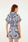 NWT AUTH FARM RIO Off-White Wonderful City Belted Linen Romper Sz EXTRA LARGE XL — photo 4