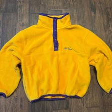 Vintage Kids L.L. Bean Fleece Snap T Pullover Size S