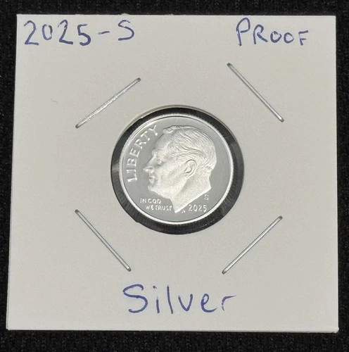 2025 S Roosevelt Dime Gem DCam Proof 99.9% Silver Just Over 200,000 Minted!