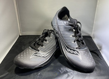 Saucony Vendetta 6 Spike, Racing Shoes, Mens US 9, Black, Track Cross Country