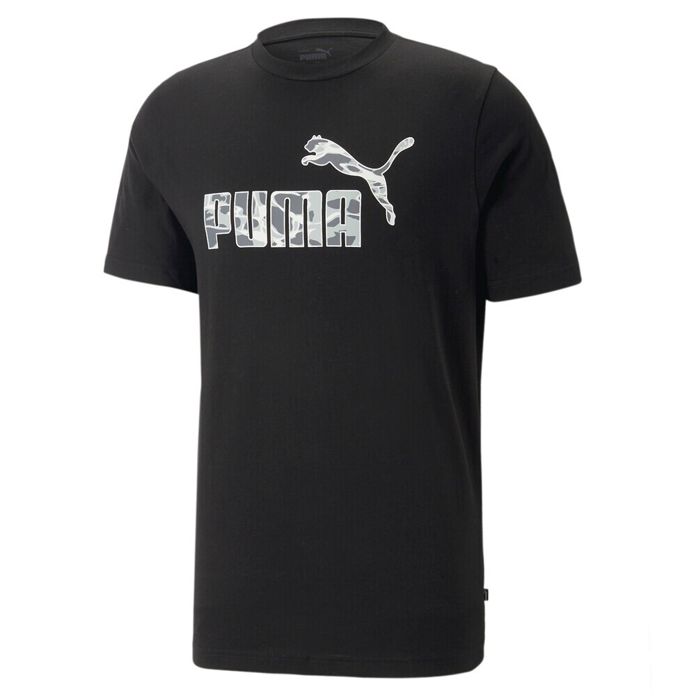 Мужская летняя футболка с графическим принтом Puma Black Summer Splash - 2XL