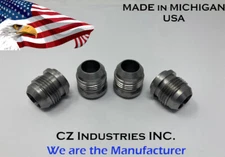 AN12, 12 AN MALE BILLET 1018 MILD STEEL WELD ON / WELD IN FITTING BUNG QTY:4