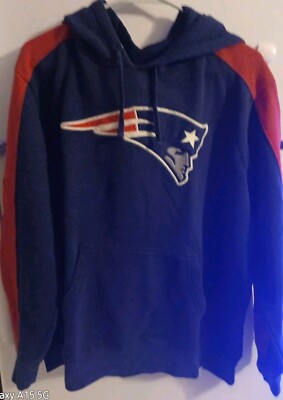  HOODIE ( PROLINE) MENS LARGE SWEATSHIRT -NAVY/RED. 