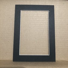 Picture Frame Matte 5x7 for 3x5 photo black/white, box of 23-open box never used