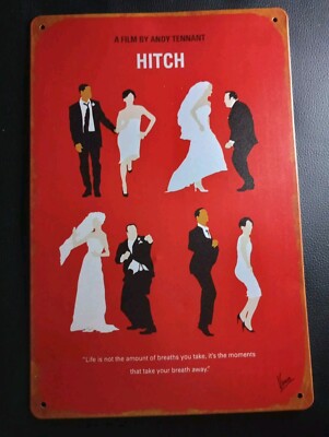 Metal Sign Hitch Movie Will Smith Cinema Movie Simple Wall Art Room Aesthetic