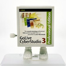 GoLive CyberStudio 3 Walking Box Promotional Box Still Walks From 1999 Adobe