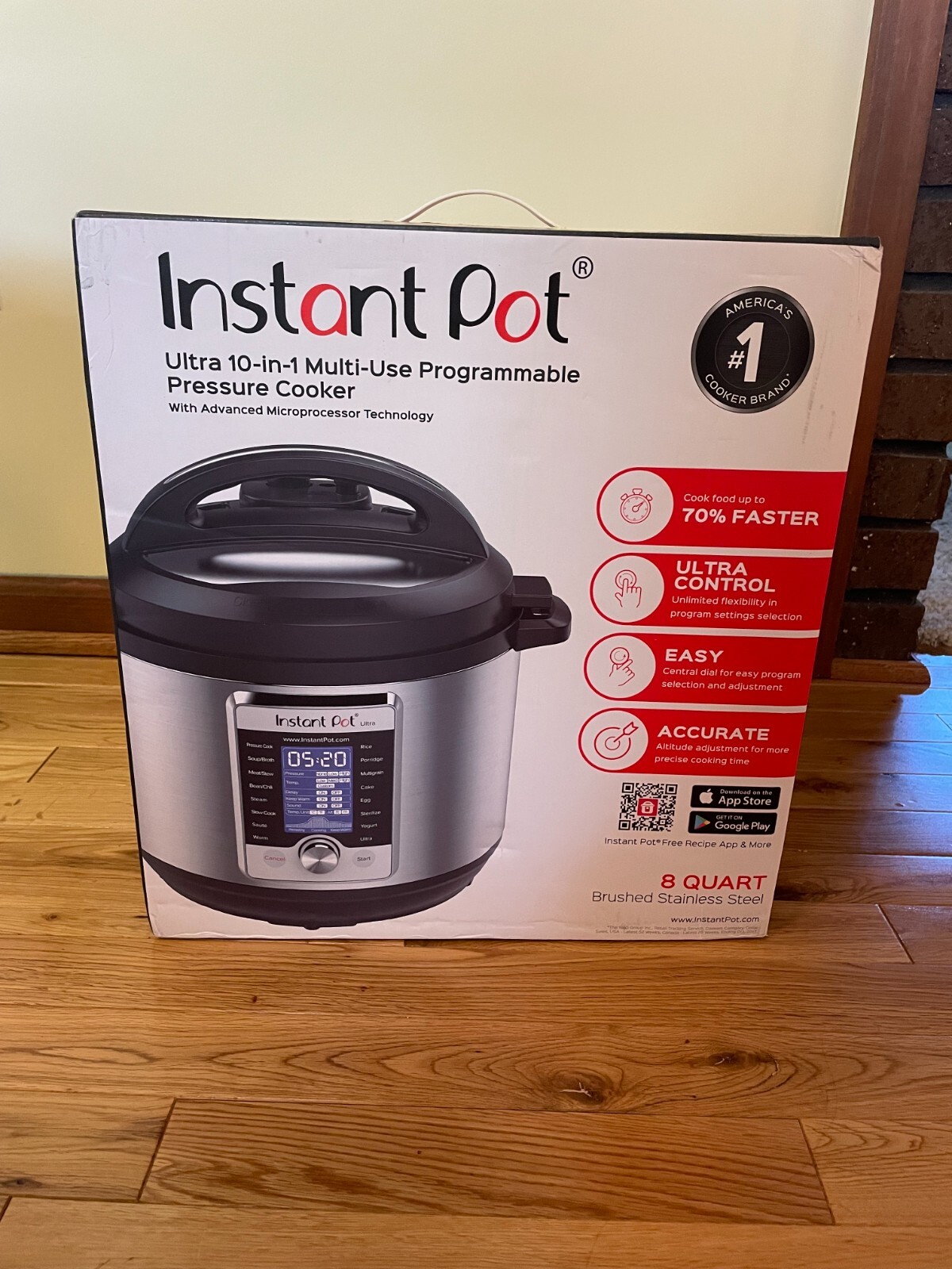 Instant Pot Ultra 8 Qt 10in1 Multi Use Pressure Cooker Stainless