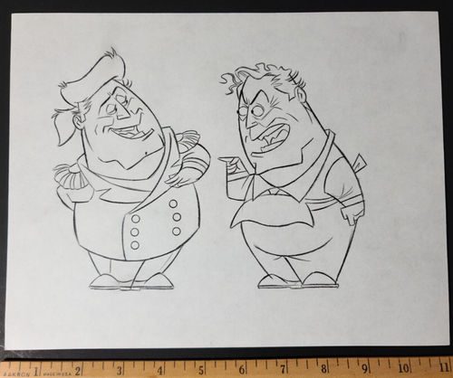 Honeymooners Concept Art, Len Smith Hand Sketched Pencil On Paper (6Pc) 8x11+COA - Picture 3 of 11