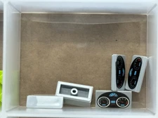 LEGO Parts - Light Bluish Gray 30 1 x 2 x 2/3 Red Gauges - No 85984 - QTY 5