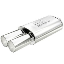 Magnaflow Muffler Ss W Tip 5 X 8 Inch Oval 2.25 Inlet Dual 3 Outlet 14816