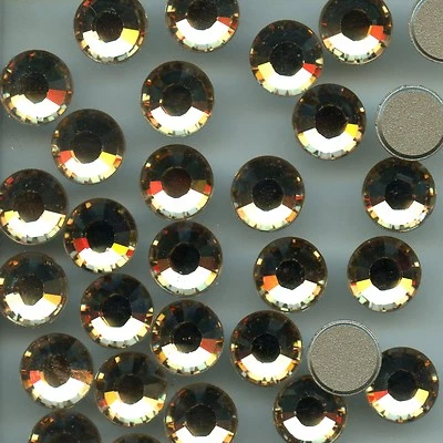 2028 SS40 LCT *** 15 STRASS SWAROVSKI FOND PLAT 8,5mm LIGHT COL. TOPAZ F