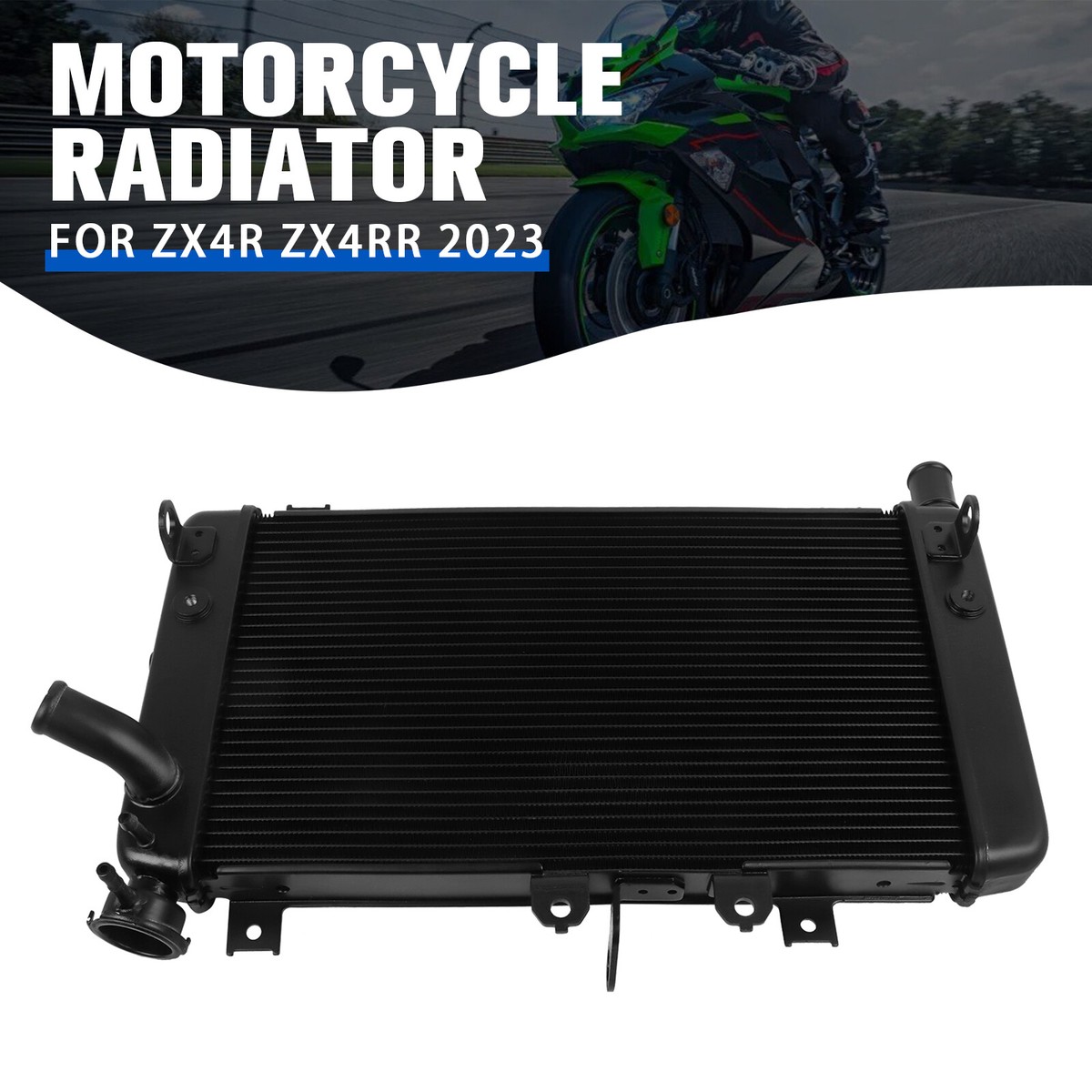 Radiator Engine Cooling Fits For Kawasaki Ninja ZX-4R ZX-4RR 2023