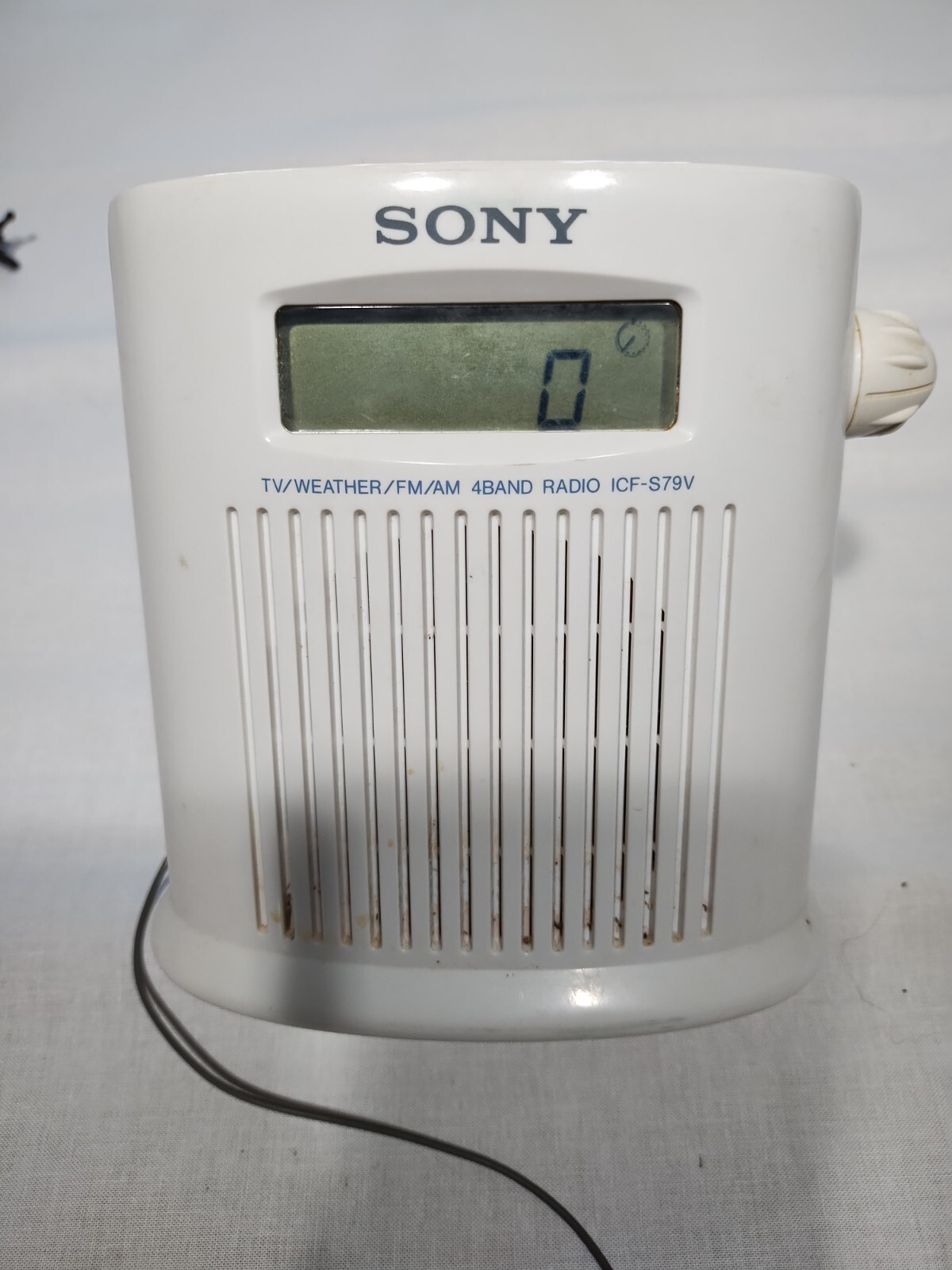 SONY Vintage Shower Mate FM/AM 4 Band Radio TV Weather ICFS79V Tested
