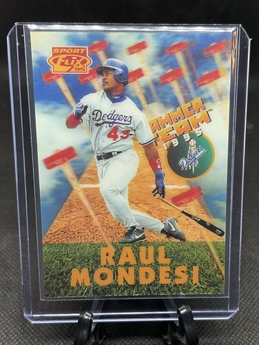 1995 Sportflix Hammer Team #HT17 Raul Mondesi - Los Angeles Dodgers - Picture 3 of 3