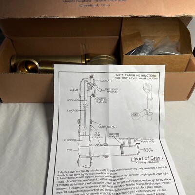 Central Brass Leg Tub Drain 1.5'' Brass 1665-WX Tarnish Resistant Chrome Finish