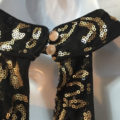 francesca's black and gold dress Francesca dress in black