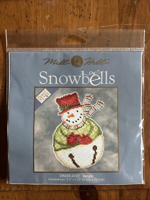 MILL HILL BUTTONS & BEADS Snowbells Snowman KIT DM20 4102 Jangle New