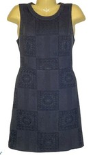 MADEWELL Womens Dress Sz 8 Black Sleeveless Sheath Texture Jacquard Knee Length