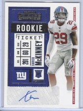 XAVIER MCKINNEY 2020 CONTENDERS ROOKIE TICKET AUTO RC #168
