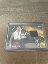 WWE Samoa Joe NXT Brooklyn Takeover II 2017 Topps Event Used Mat Relic /199
