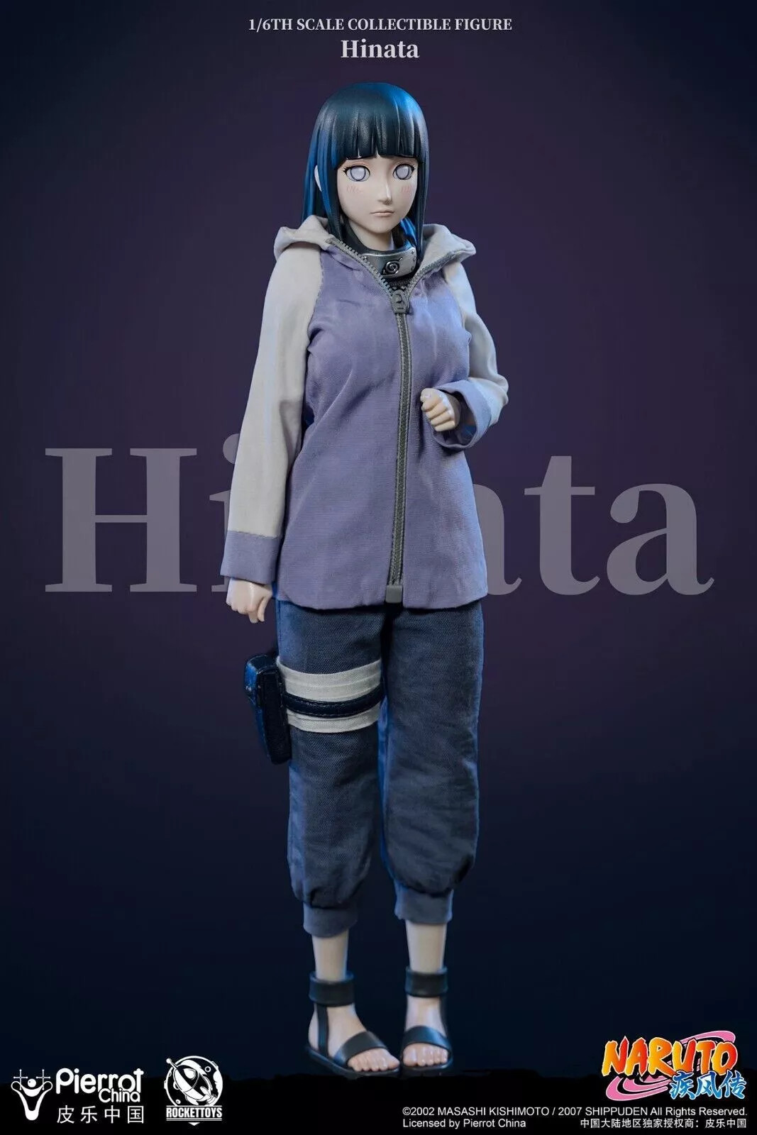 IN STOCK New RocketToys ROC-006 1/6 Shippūden Hinata Hyuga Action Figure