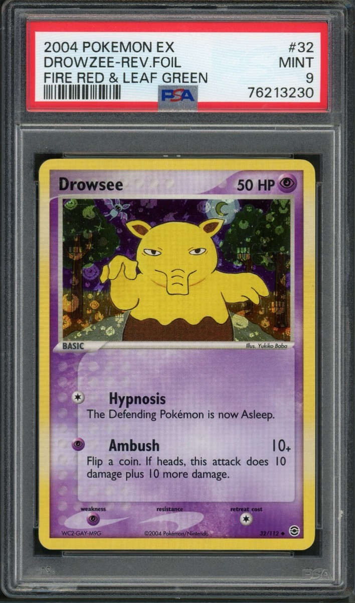 Pokemon PSA 9 Mint EX Fire Red & Leaf Green Reverse Holo Pokemon PSA 9 Mint EX Fire Red & Leaf Green Reverse Holo