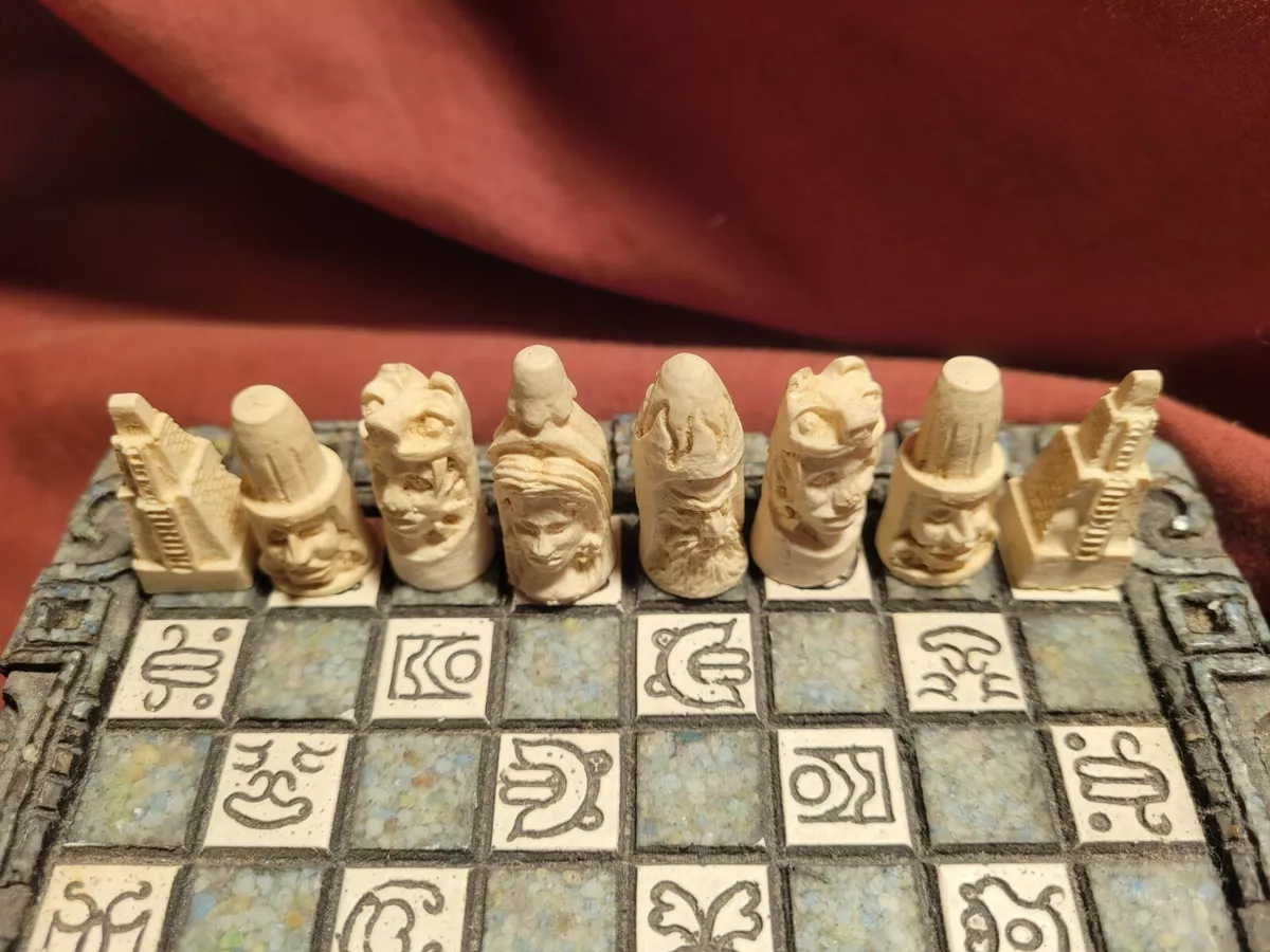 Aztec Chess Set 12.5 X 12.5 Inspired by the 