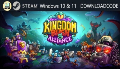 NEU PC Computer Spiel Kingdom Rush 5 Alliance TD für Windows 10 11 STEAM Code