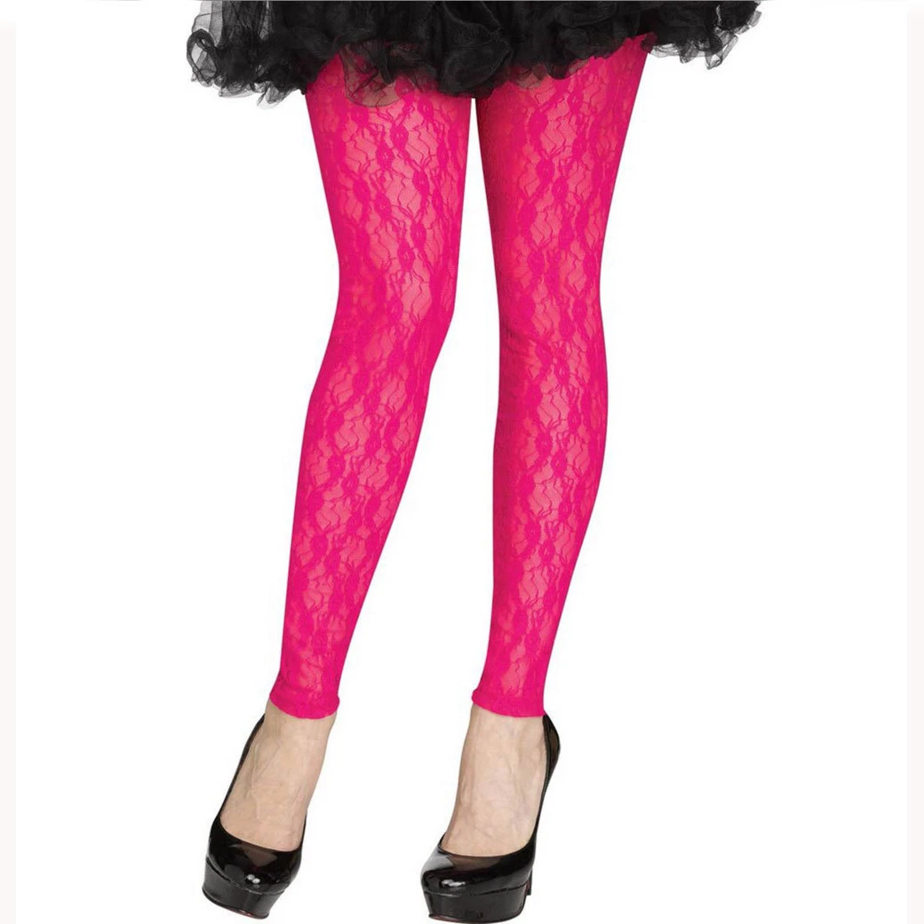 Neon clearance lace leggings