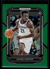 Adama Sanogo 2023 Panini Prizm Draft Picks Green Prizm Card #8