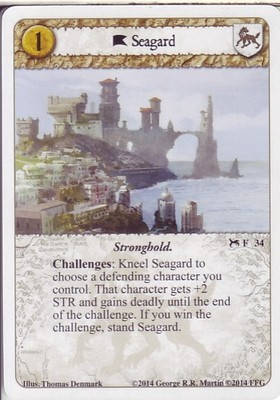 3 x Seagard AGoT LCG 1.0 Game of Thrones A Deadly Game 34 | eBay