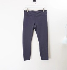 Fabletics Salar Solid Powerhold Capri Leggings Size (M) Grey Purple EUC