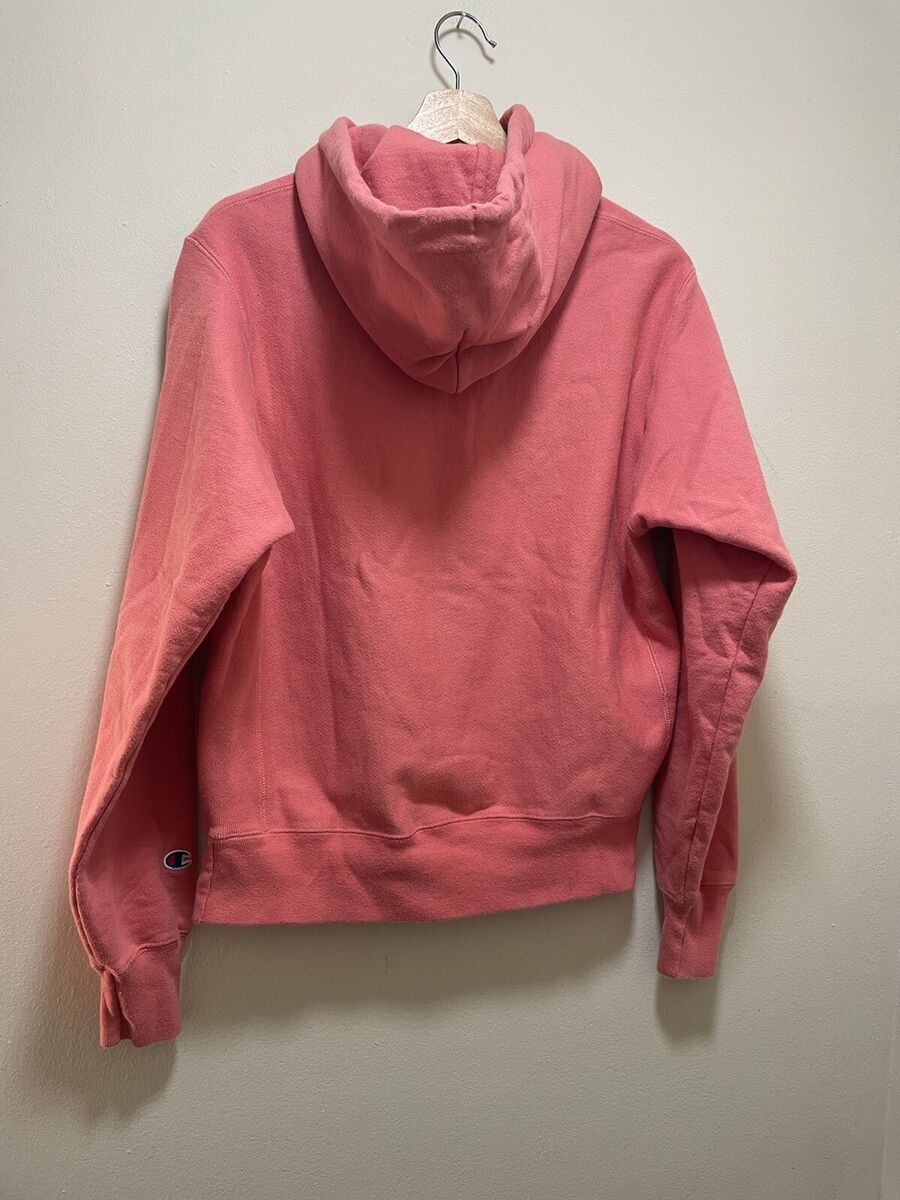 Vintage Champion Pink Green Split Colorblock Hoodie Vintage Champion Pink Green Split Colorblock Hoodie