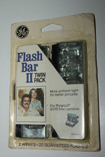 Vintage GE Flash Bar II Twin Pack For Polaroid SX-70 Cameras - 20 Flashes