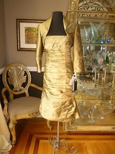 A436 VM COLLECTION MORI LEE 70430 SZ 6 TRUFFLE COCKTAIL FORMAL DRESS $390